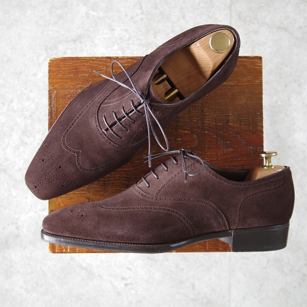 ガジアーノ＆ガーリング/MITCHELL/イミテーションブローグ/スエード濃茶/8E_20251123