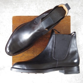 エドワードグリーン/NEWMARKET/サイドゴアブーツ/黒/8E_20251212