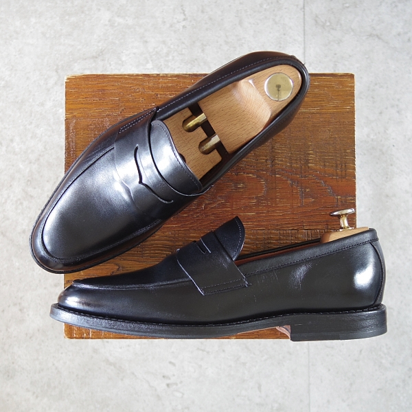 アレンエドモンズ/ブルックスブラザーズ別注/コインローファー/黒/8D_20251227