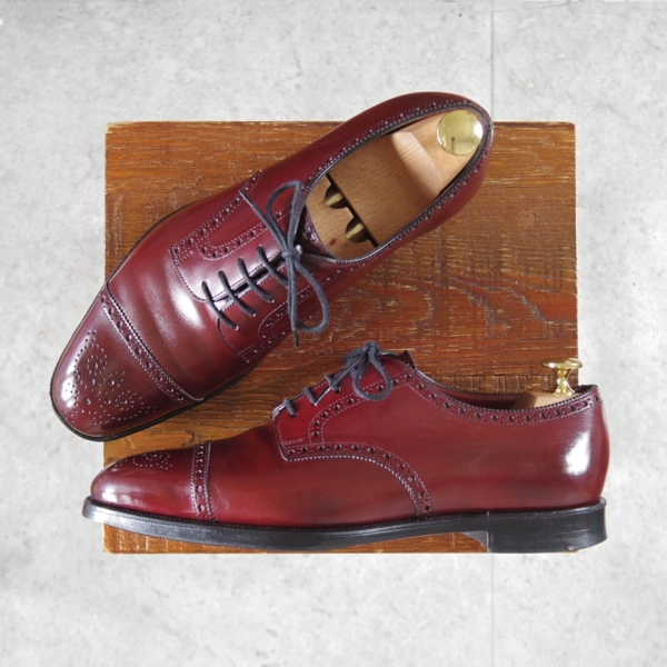 エドワードグリーン/CARDIFF/セミブローグ/赤茶/6D_20260124