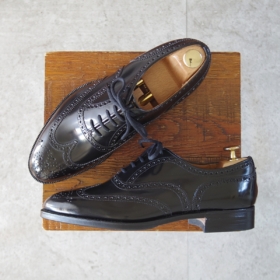 チャーチ/ハロッズ別注/フルブローグ/ブックバインダーカーフ/黒/60F_20260302