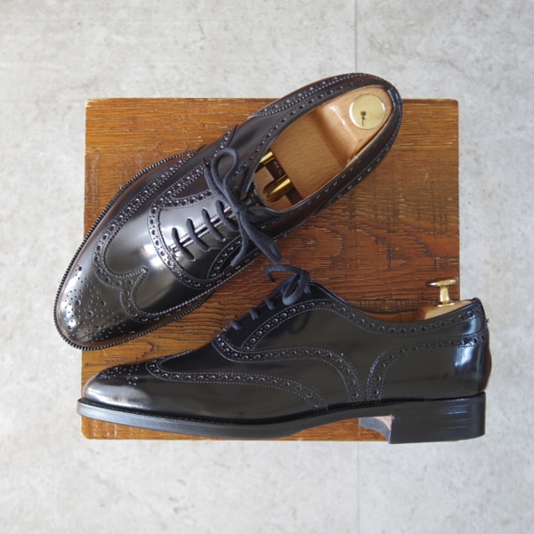 チャーチ/ハロッズ別注/フルブローグ/ブックバインダーカーフ/黒/60F_20260302