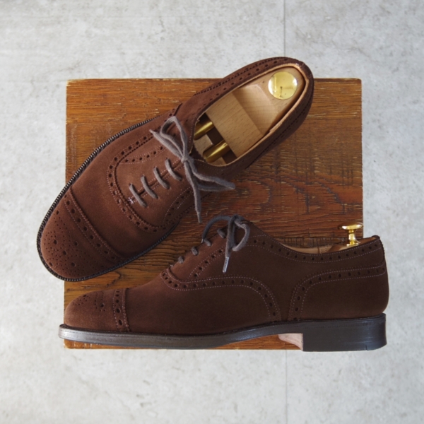 チャーチ/ディプロマット/セミブローグ/スエード/濃茶/55F_20260310