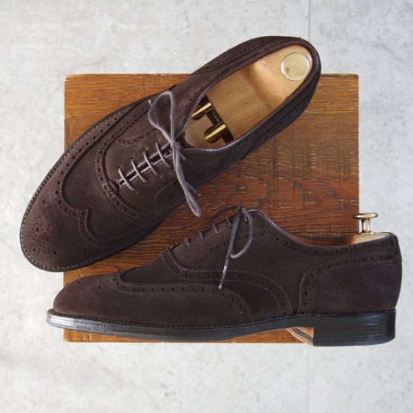 オールデン/N9302/フルブローグ/スエード濃茶/9D_20260326