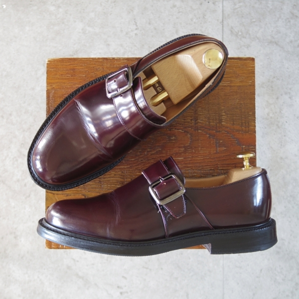 チャーチ/ WREXHAM/モンクストラップ/赤茶/55F_20260410