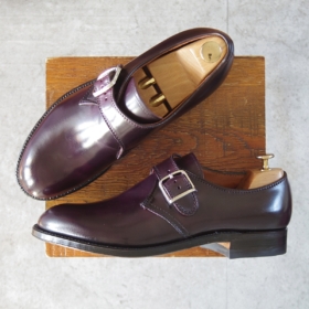 オールデン/1878/モンクストラップ/コードバン赤茶/8D_20260417